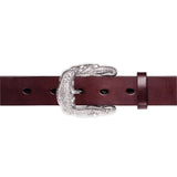 Crocodile Belt Buckle in Silver