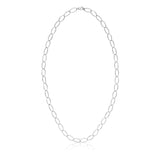 Loop Chain Necklace in Silver - Long