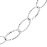 Loop Chain Necklace in Silver - Long