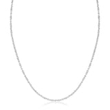 Mini Lantern Chain Necklace in Silver - Long