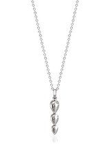 Pangolin Drop Pendant in Silver - Small