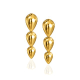 Pangolin Drop Earrings in 18ct Gold - Large