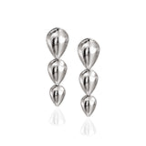 Pangolin Drop Earrings in Silver - Large