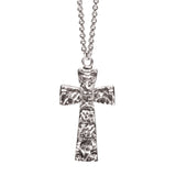 Elephant Cross Pendant & Chain in Sterling Silver