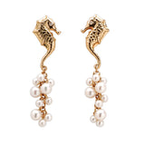 Seahorse Earrings in 18ct Gold