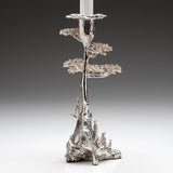 Root Tree & Meerkats Candle Holder in Sterling Silver