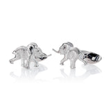 Elephant 104 Cufflinks in Sterling Silver
