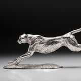 The Hunting Cheetah & Gazelle Sculptures in Sterling Silver