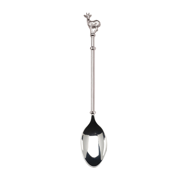 Klipspringer Male Standing Coffee Spoon in Sterling Silver