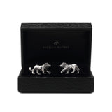 Walking Lion Cufflinks in Sterling Silver in Presentation Box