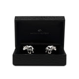 Lucky Elephant Cufflinks in Sterling Silver in Presentation Box