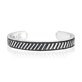 Zimbabwe Cord Bangle in Silver