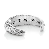 Pangolin Haka Cuff in Sterling Silver