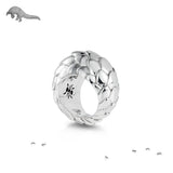 Pangolin Haka Ring in Sterling Silver