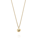 Hippo Heart Pendant & Chain in 18ct Gold