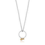 Ma & Ba Ele Ring in Sterling Silver & 18ct Gold and Link Chain in Sterling Silver