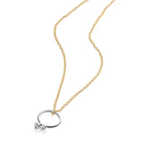 Ma & Ba Ele Ring in Sterling Silver and Link Chain in 18ct Gold