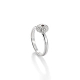 Sea Urchin Petite Ring in Black Diamond in Sterling Silver