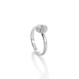Sea Urchin Petite Ring in Blue Topaz in Sterling Silver