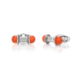 Nada Cufflinks - Carnelian in Silver by Patrick Mavros