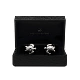 Turtle Cufflinks in Sterling Silver in presentation box