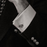 Vakadzi Cufflinks in Silver - Double by Patrick Mavros