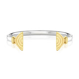 Vakadzi Wire Cuff in Silver with 18ct Gold by Patrick Mavros