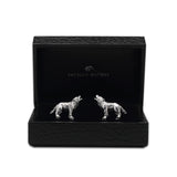 Wolf Cufflinks in Sterling Silver in Presentation Box