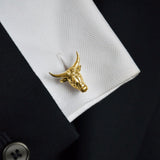 Ox Zodiac Cufflinks in 18ct Gold by Patrick Mavros