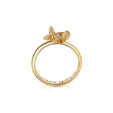 Animal Lover Grasshopper Mini-Ring in 18ct Gold