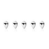Pangolin Scale Dress Studs in Sterling Silver