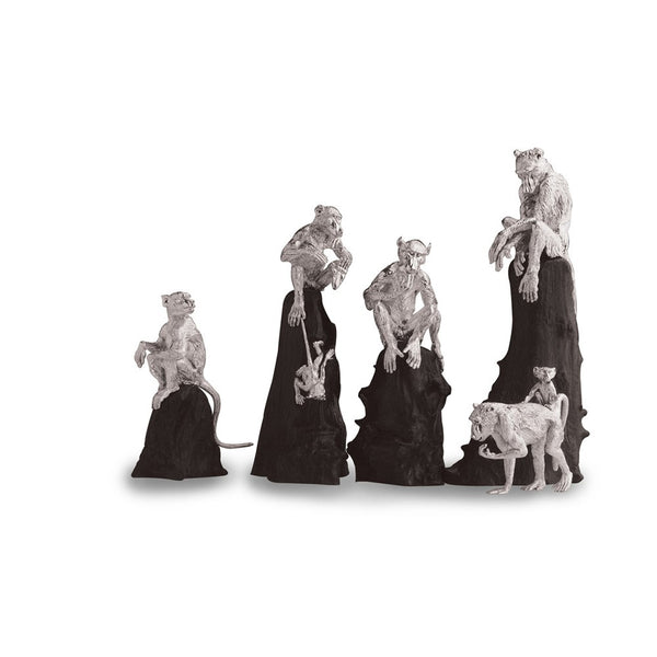 Sterling SIlver Babboon Ornaments | Luxury Baboon Figurines