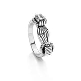 Elephant Hair Ring in Silver