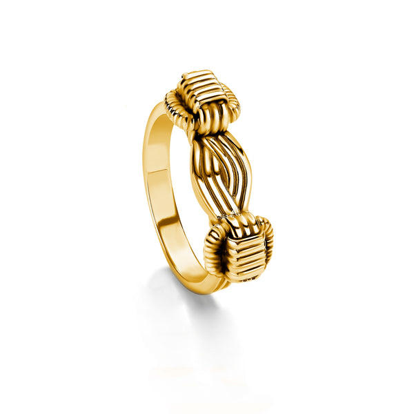 Elephant Hair Ring in 18ct Gold