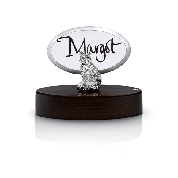 Fox Place Card Holder in Silver