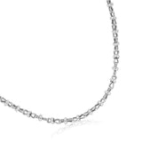 Lantern Chain Necklace in Silver - Long