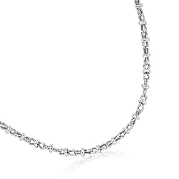 Lantern Chain Necklace in Silver - Classic