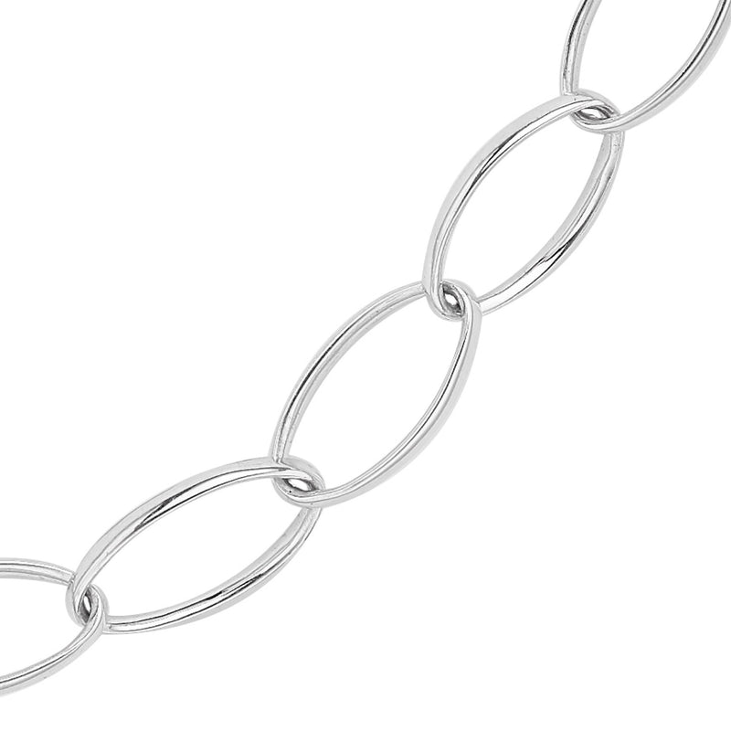 Silver Chain Loop Classic Loop Chain Necklace in Silver | Handmade Silver Chain – Patrick ...