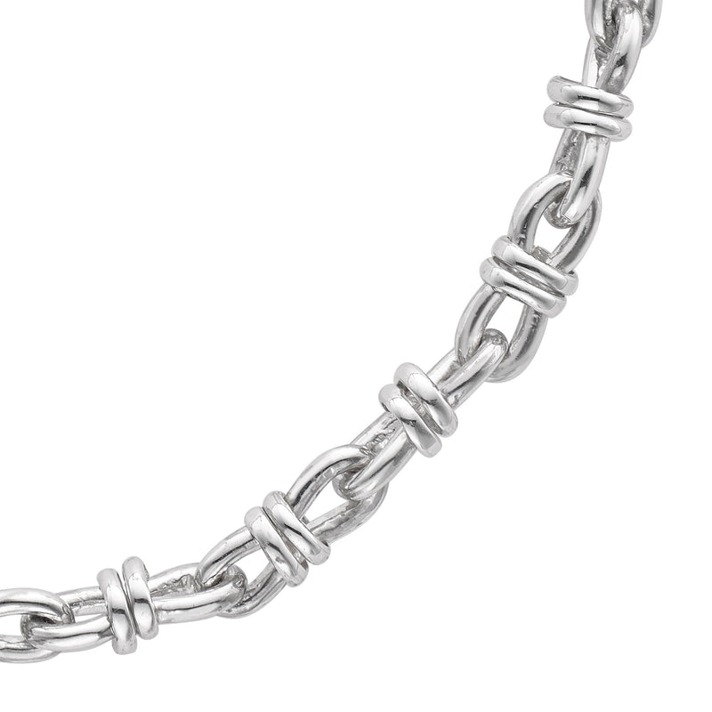 Mini Lantern Chain Bracelet in Silver