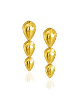 Pangolin Drop Earrings in 18ct Gold - Small