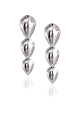 Pangolin Drop Earrings in Silver - Large