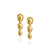 Pangolin Drop Earrings in 18ct Gold - Small