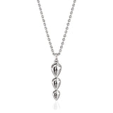 Pangolin Drop Pendant in Silver - Large