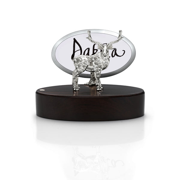 Stag Place Card Holder in Silver