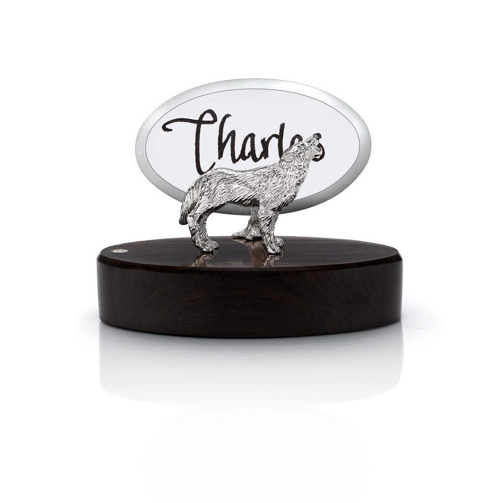 Wolf Place Card Holder