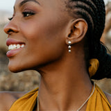 Pangolin Drop Earrings in Silver - Small