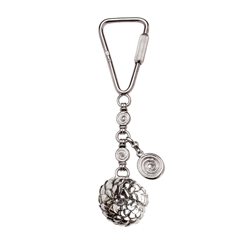 Pangolin Keyring in Silver