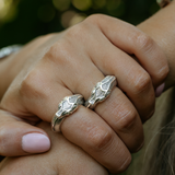 Snake Stacking Ring in Silver