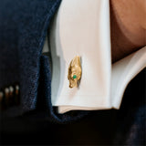 Snake Zodiac Cufflinks in 18ct Gold