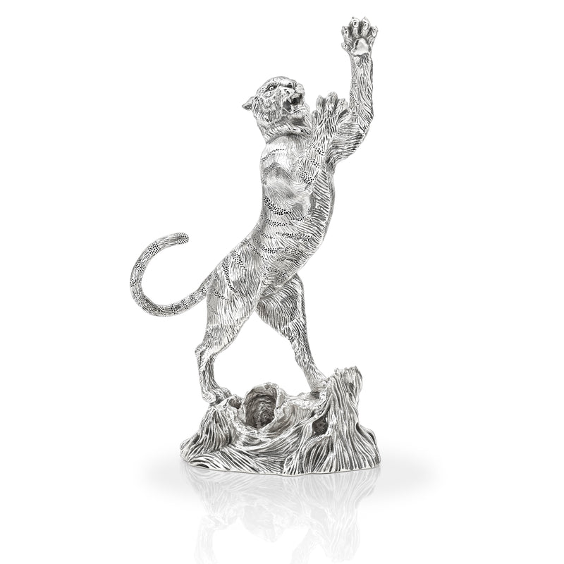 Tiger Sculpture in Silver - Medium